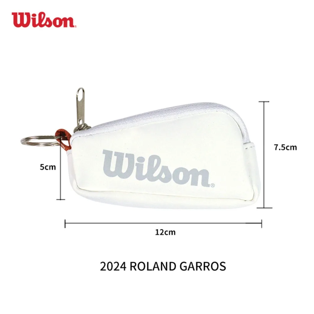 Tennis Key Bag Wilson ROLAND GARROS KEY CHAIN BAG French Open Orange White Handheld Mini RG