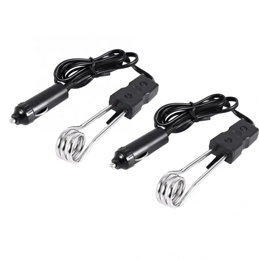 Mini Electric Water Heater Immersion Instantaneous Water Heating Rod 12V/24V Portable Car Hot Boiler Heater Element