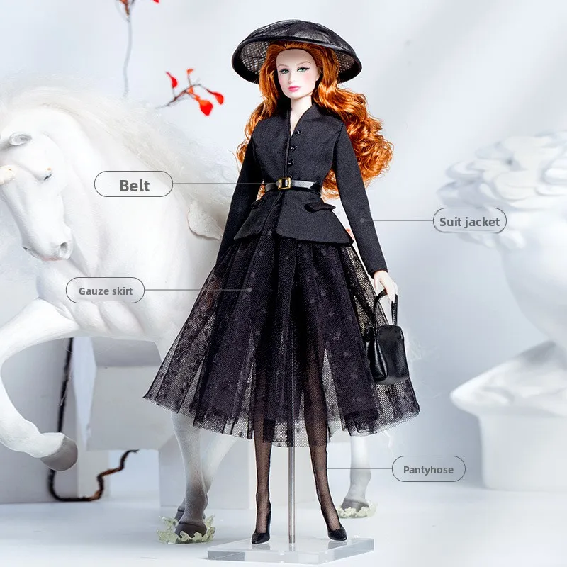 Xianxian Doll Clothes Suit 1/6 Anime BJD Supermodel Doll Clothes Accessories Fashion Classic Trench Coat Girl DIY Toys Collector 4