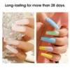 ROSALIND 48PCS Gel Nail Polish Set, 45 Colors Macaron Glitter Series Gel Polish Starter Set with Matte & Glossy Gel Top Base Coa 3