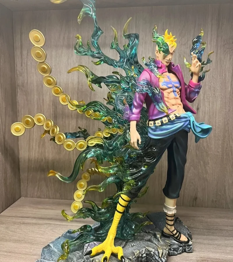 

34cm One Piece Marco Anime Figure The Phoenix Figurine Pvc Gk Statue Doll Room Ornaments Collection Model Doll Toys Kids Gift