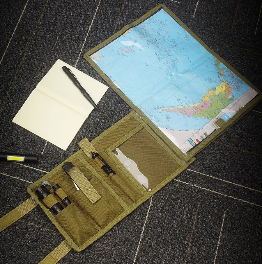 Tactically Map Storage Bag Outdoor Foldable Sundries Pouch Map Protector Weatherproof Case Hiking Accessories 24bd