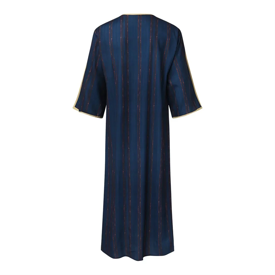 Islam Men Clothing Moroccan Kaftan Embroidered Loose Long Dress Djellaba Abaya Saudi Arabia Jubba Thobe for Man Muslim Robe