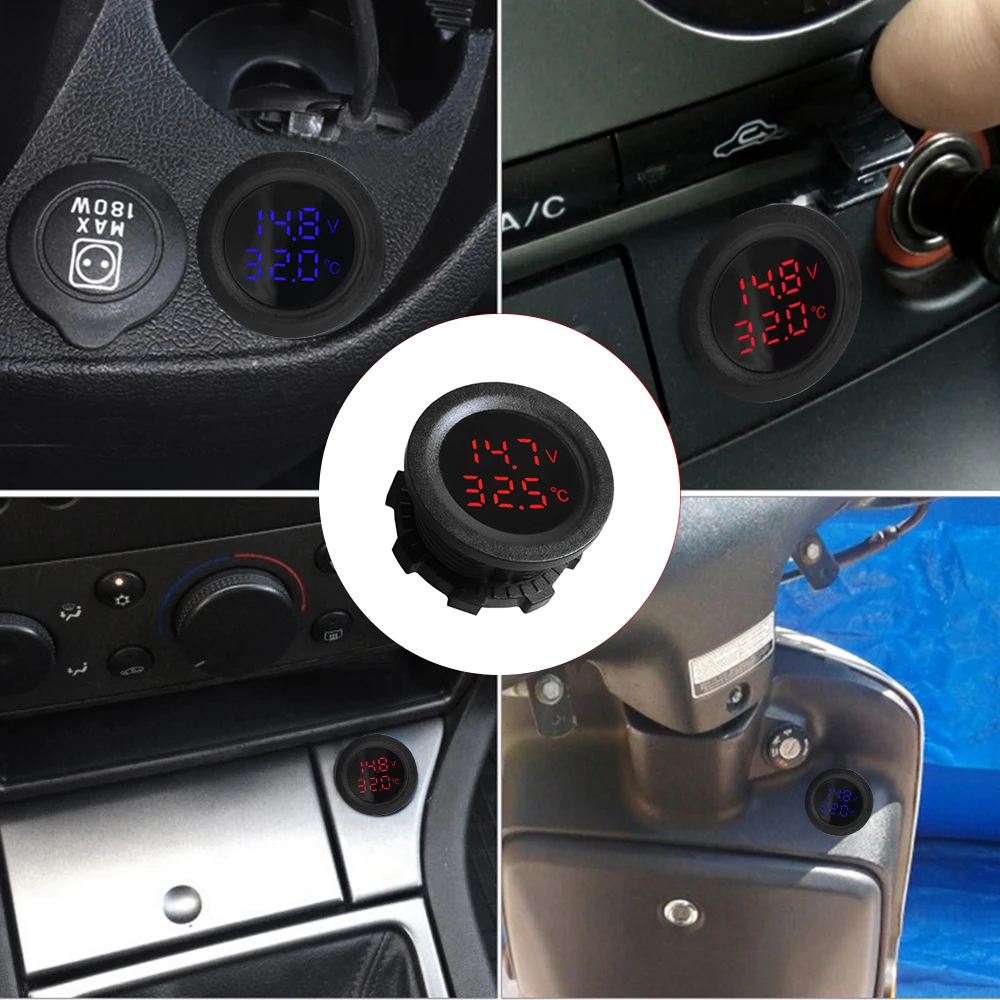 Car Voltmeter Digital 12-24V