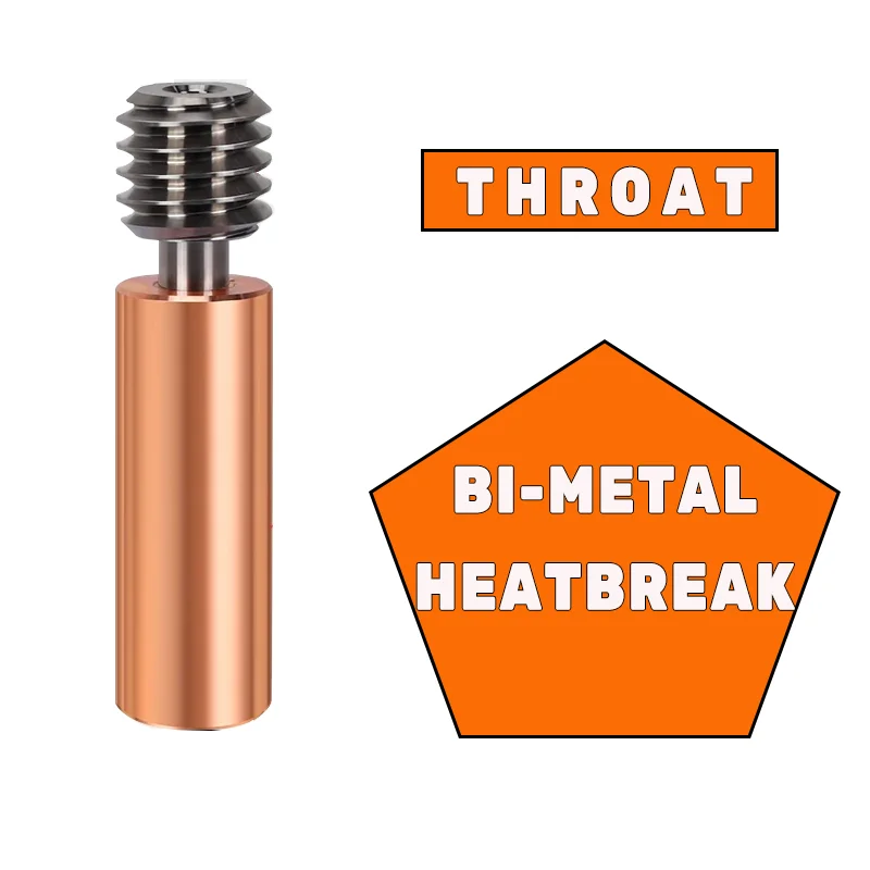 1–10 Stück Ender3 CR10 Bimetall-Heatbreak-Hals-Upgrade, glattes BiMetall-Titan + Kupfer-Heatbreak für CR10 Ender 3 V2 PRO Ender 5 – Detail 5