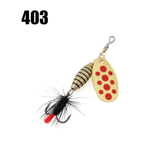 W.P.E 1pcs Spinner Lure 3.7g/5.3g/8.2g/10.5g Bait Metal Brass Spoon Hard Lure Feather Treble Hook Fake Lure Fishing Tackle Pesca - Image 9