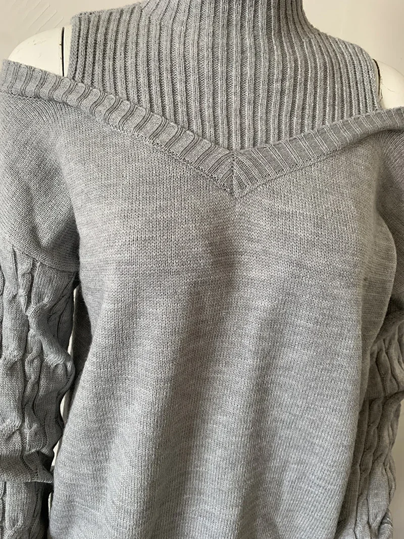 tankair OFF SHOULDER KNIT gray 値下げ不可 OFF-THE-SHOULDER KNIT SWEATER - Gray marl | ZARA United States