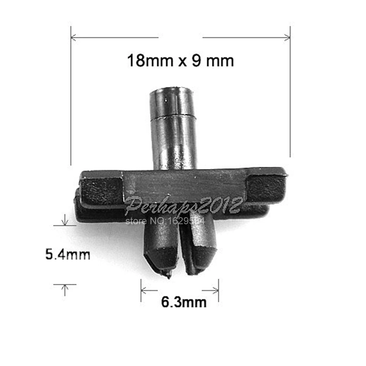 

100/500 OEM Black Nylon 5113-1-804-205 Body Side Moulding Trim Retainer Clips For Bmw E3 1602 2002tii E21 E3 51131804205