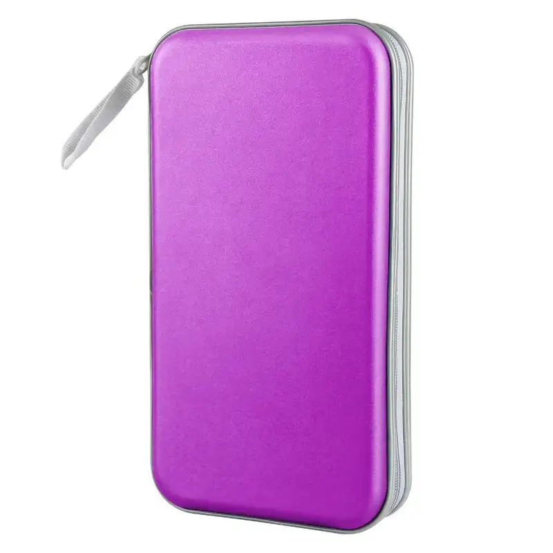 Media Storage Box 80 Capacity CD Case Holder Hard Plastic Storage DVD Case Zipper Portable CD Case Wallet CD/DVD Album - Image 14