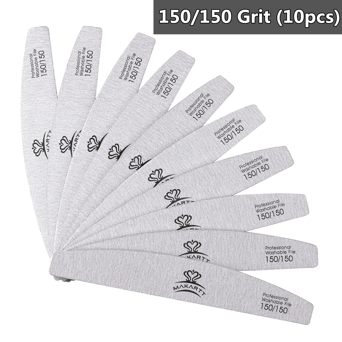 Professional Nail Files Double Sided Zebra Sanding 100/180 - Temu