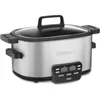 3-In-1 Cook Central 6-Quart Multi-Cooker: Slow Cooker, Multicooker, Brown/Saute, Steamer Cooking Pots Silver 2