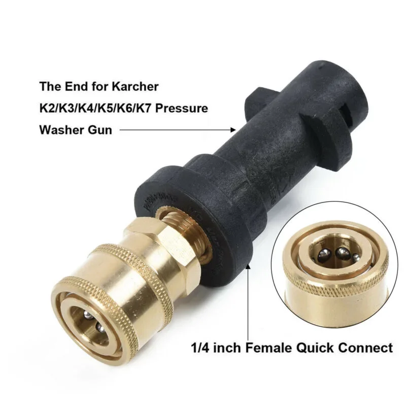 

Pressure Washer Connector Adapter Set Snow Lance Foam Water Adaptor Car Wash Maintenance For Karcher K Series S10