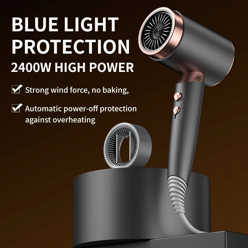 New Product: Quick Drying Hair Dryer, Hair Salon Specific High-Power Constant Temperature Blue Light Hair Care Hair Dryer, EU/US 5