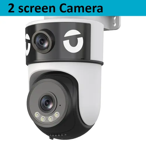 10K 20MP Four Screen Outdoor WiFi Cam PTZ 5X Zoom Night Vision Four Lens 10K Wireless CCTV Surveillance Cam Security Protection - Image 15