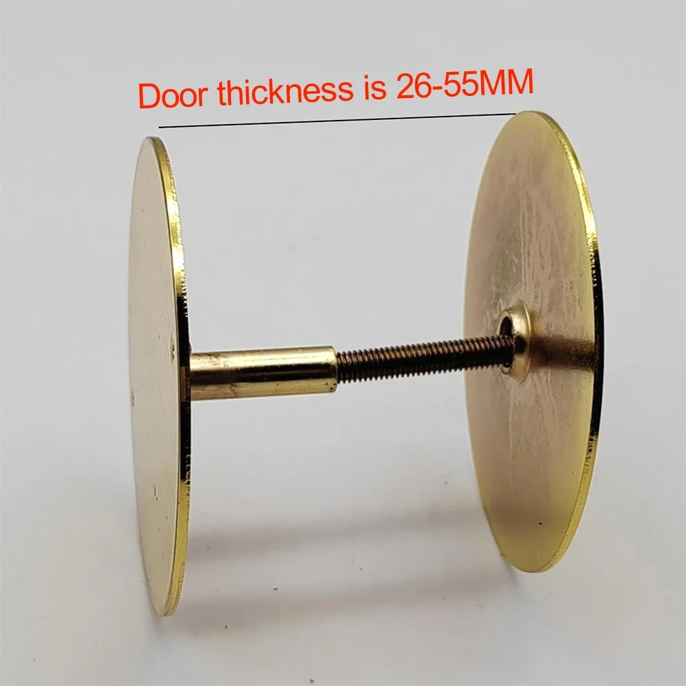 Brushed Steel Cover Deadbolt Door Hole Cover 2-5/8 Inch Diameter Brushed Finish Easy Installation Fits 1-3/4 Inch Door