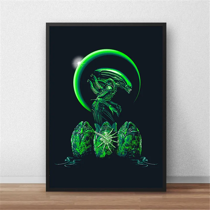 thumbnail image 1 of Alien Science Fiction Movie Astronaut Space Posters and Prints Wall Art Canvas Painting Picture Room Horror Home Decoration, 1 of 5
