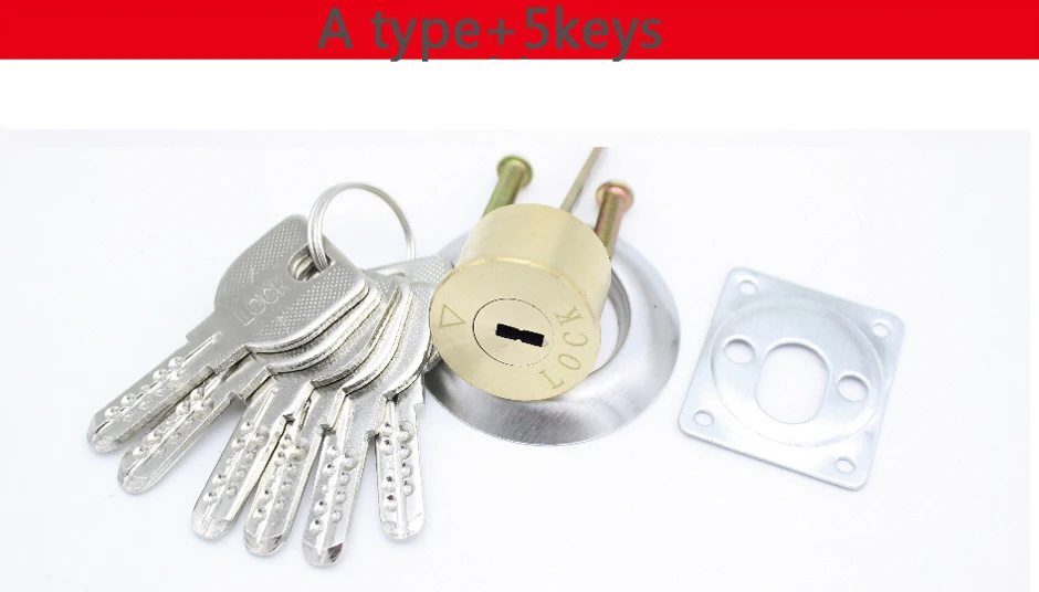 Description Picture 3 of itemAnti-theft Door Lock Cylinder Old Style Exterior Copper Lock Core Universal Type Accessories Wooden Door Iron Door Lock
