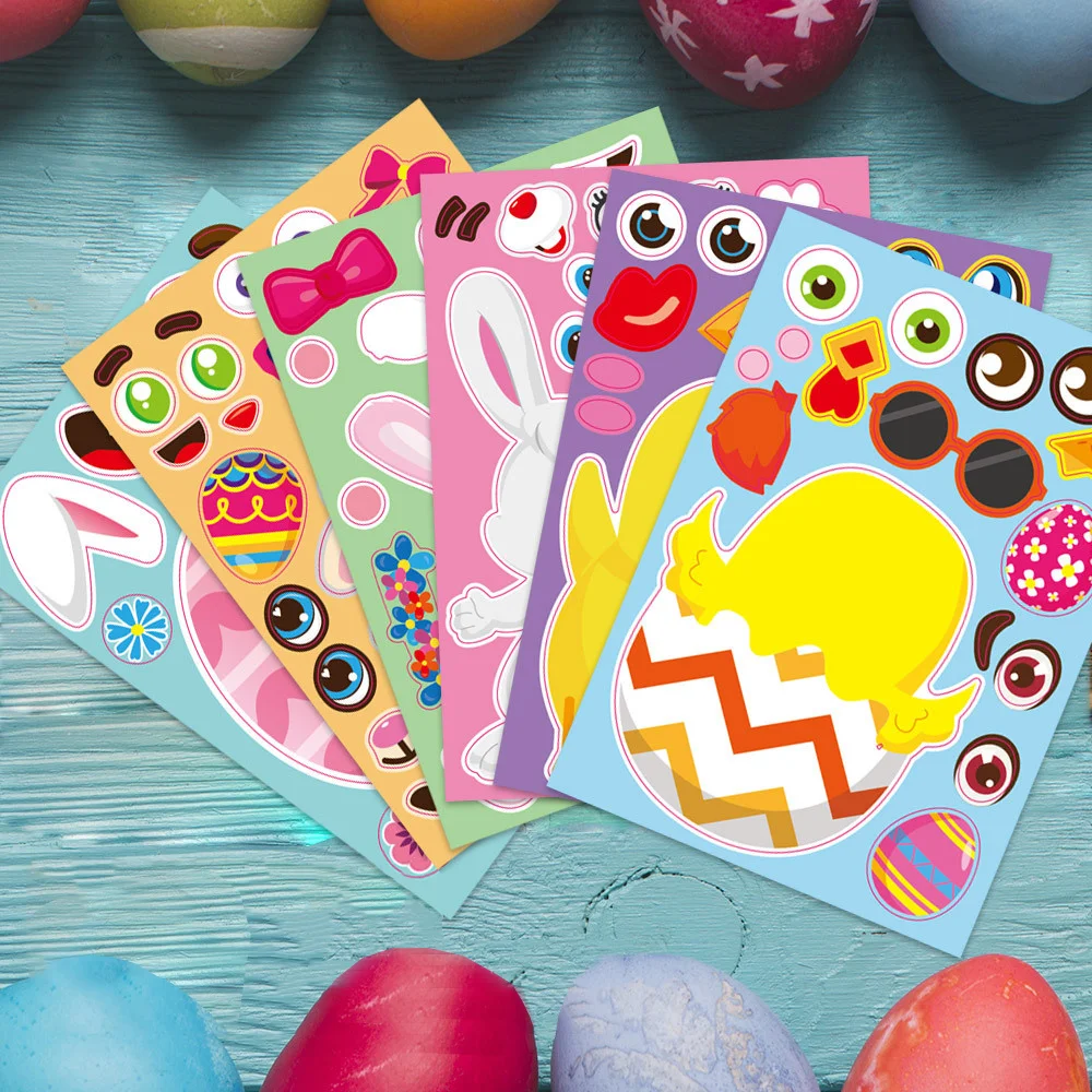 Easter Puzzle Sticker Set 4