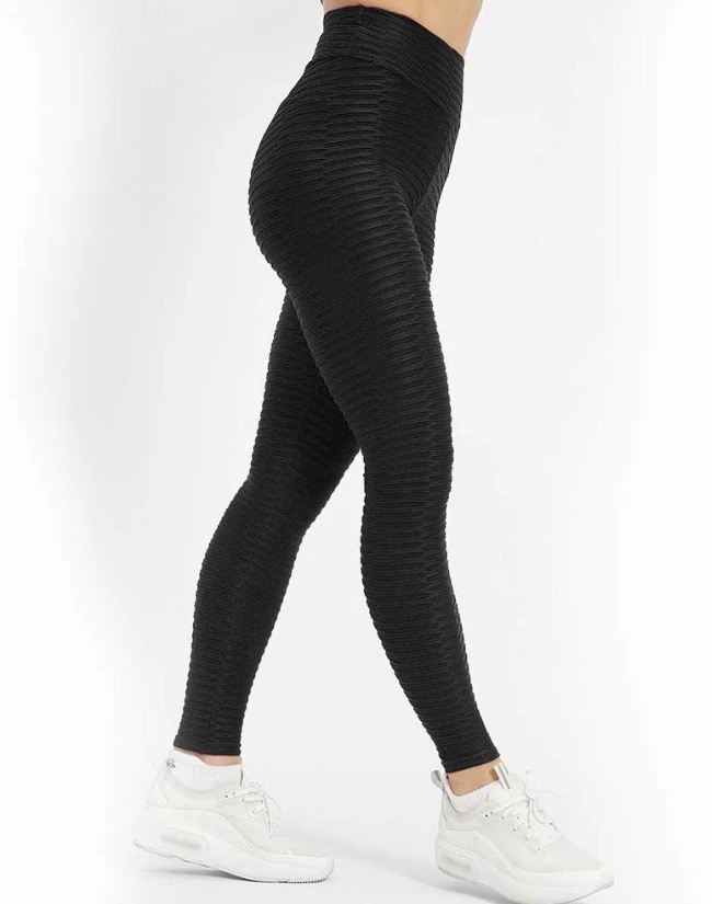 Women's Pants 2023 New Sports High Waist Textured Scrunch Butt Lift Yoga Pants Stretch Leggings Long Pants Skinny Pants