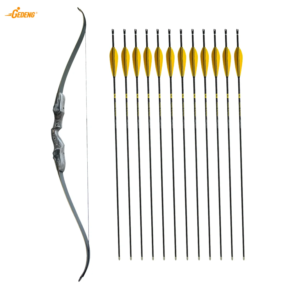 

Sport Use Bow And Arrow Set For Archery Recurve Bow For Teens Traditional Wooden Classic Hunting Target