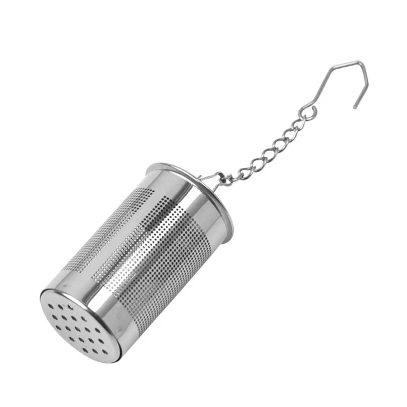 

Tea Infuser Strainer Stainless Steel Cylindrical Loose Leaf Filter Tool D08D