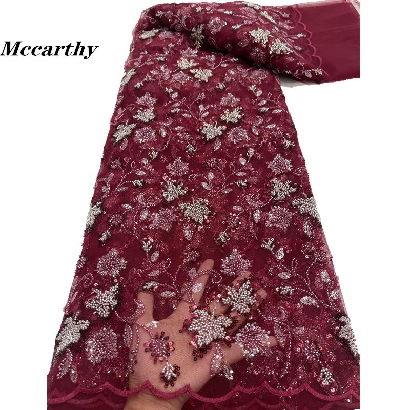 

Роскошные вечерние платья 2023 Высококачественная вышивка французская кружевная ткань африканские блестки из бисера тюль кружевная ткань для шитья JY215