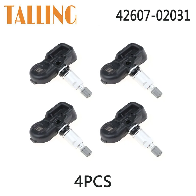 42607-02031 4Pcs TPMS Tire Pressure Sensor for Toyota Land Cruiser FJ Rav4 IV Fortuner Corolla Avensis 42607-30070 PMV-C210