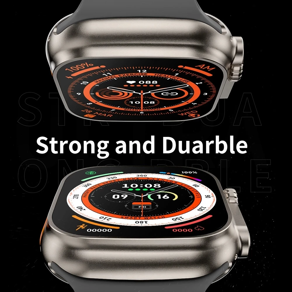(  us) Ʈ ġ  ȭ Ʈ ð ECG IP68  ø 8 49mm ƼŸ ձ ٵ  ũ Smartwatch