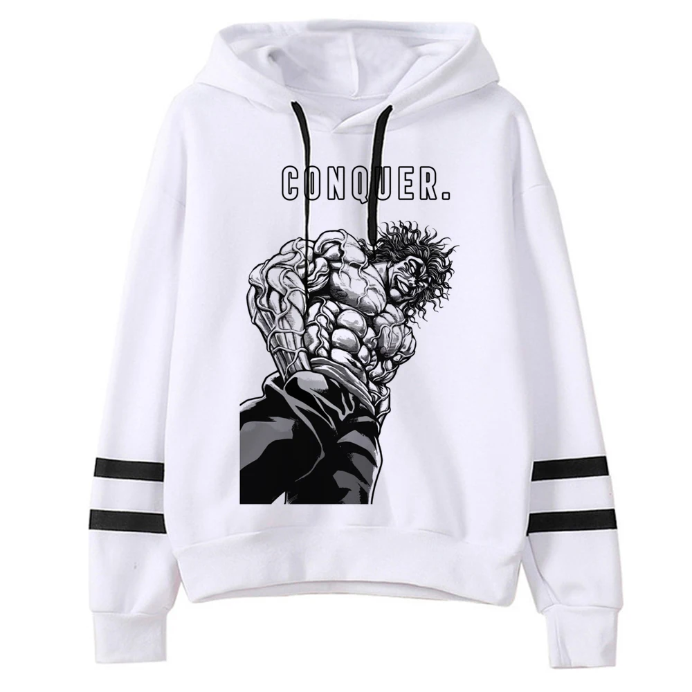 

Yujiro Hanma Baki hoodies women harajuku Korean style vintage y2k aesthetic clothes sweatshirts female Winter Hood