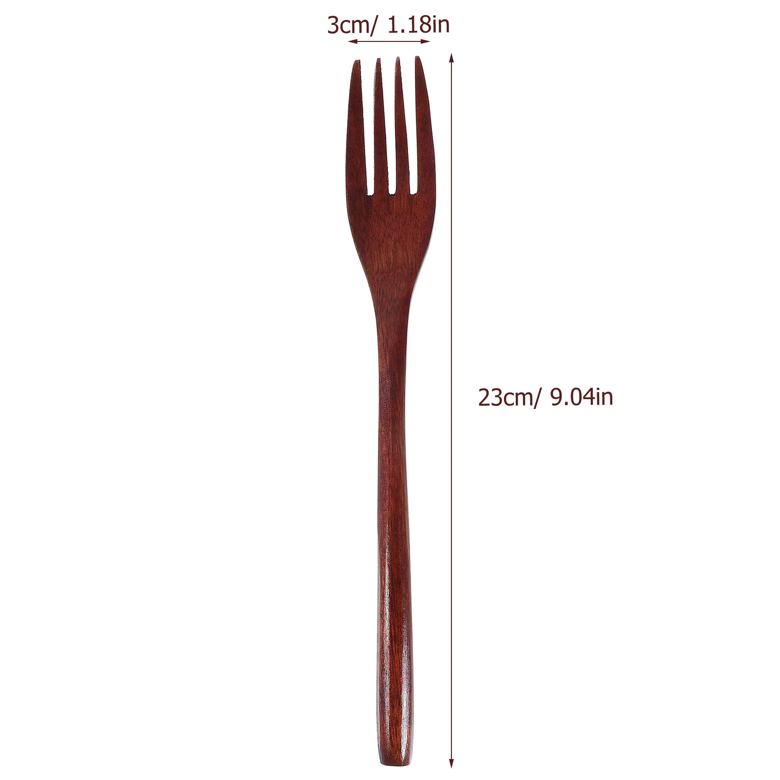 2Pcs Long Handle Wooden Fork Medium Dinnerware Cooking Wood Cookware fruit fork,expandable fork,silicone fork,silicone cooking fork