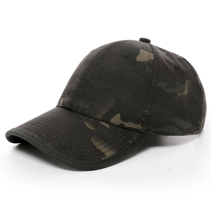 Tarnfarbene Baseballkappe für Herren, Verstellbare Atmungsaktive Schnelltrocknende Baseballmütze, Ideal für Wandern, Camping und Taktisches Training