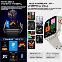2025 nouvelle mode sport montre intelligente hommes femmes 1.85 pouces HD AMOLED plein écran tactile IP68 étanche Bluetooth appel montres intelligentes 3