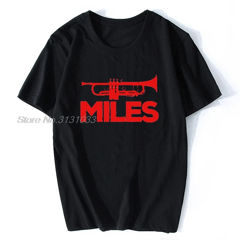 T-shirt Miles Davis Trumpet - Noir, Tailles S à 3XL, Neuf Avec étiquettes, Vintage