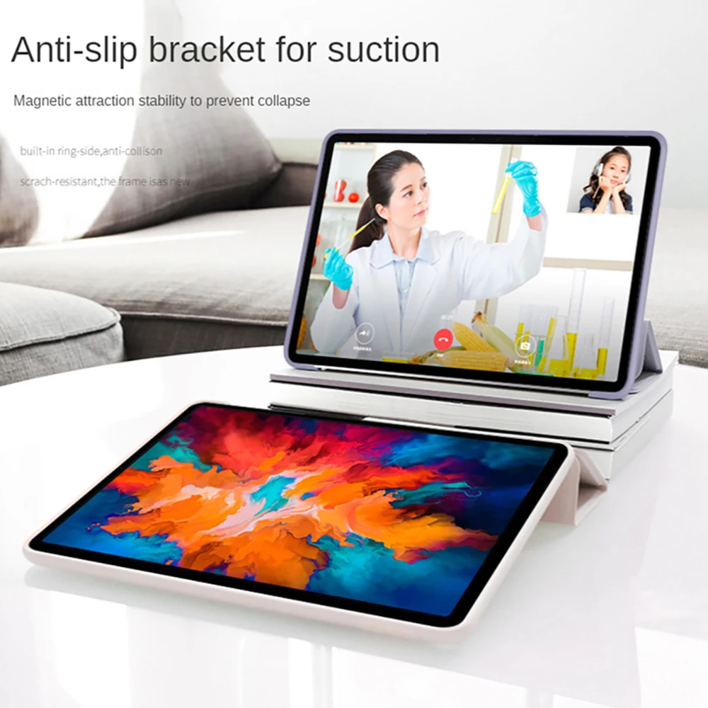 For iPad air 5 Case 2022 10.9 Air 4 3 Pro 10.5 TriFold Silicone Cover Pro 11 12.9 5 6 th 10.2 7 8 9 10th Generation Funda Case