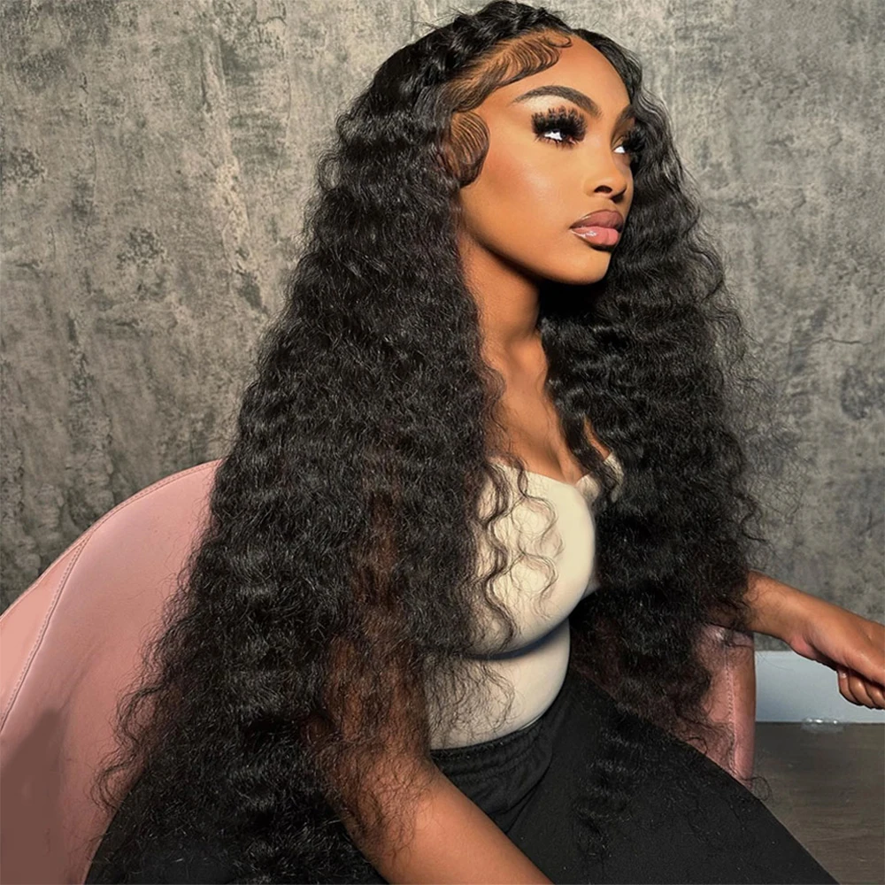 

30 Inch 13x4 Lace Curly Human Hair Wigs For Women Loose Deep Wave Hd Lace Frontal Wig Water Wave Lace Front Wig Pre Plucked