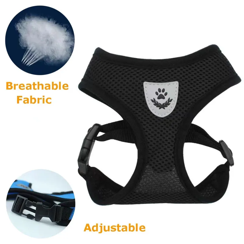 Anti-escape cat harness with collar for safe outdoor adventures – tent-shaped pet accessory with bow and leash for added style