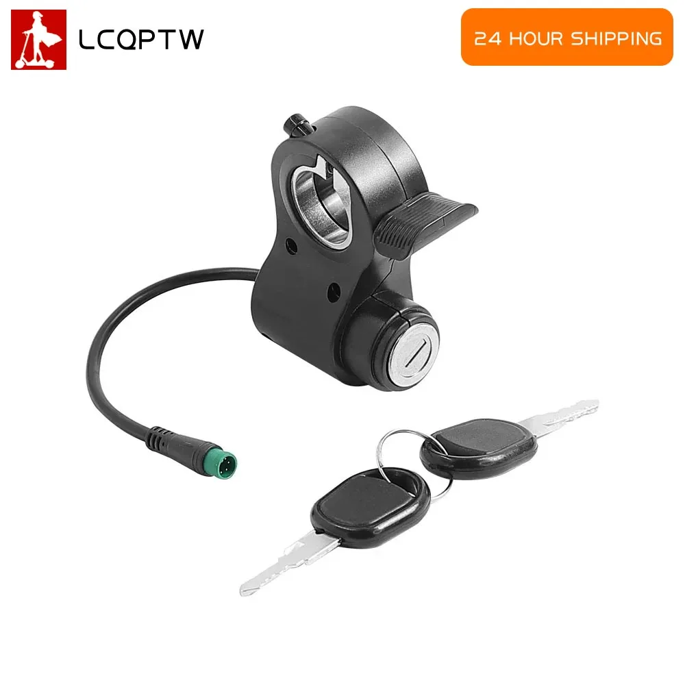 Throttle With Key 5pin Electric Lock For Kukirin G2 Max/G2 Pro Electric Scooter Speed Throttle Hall Accelerator Switch Lock Part