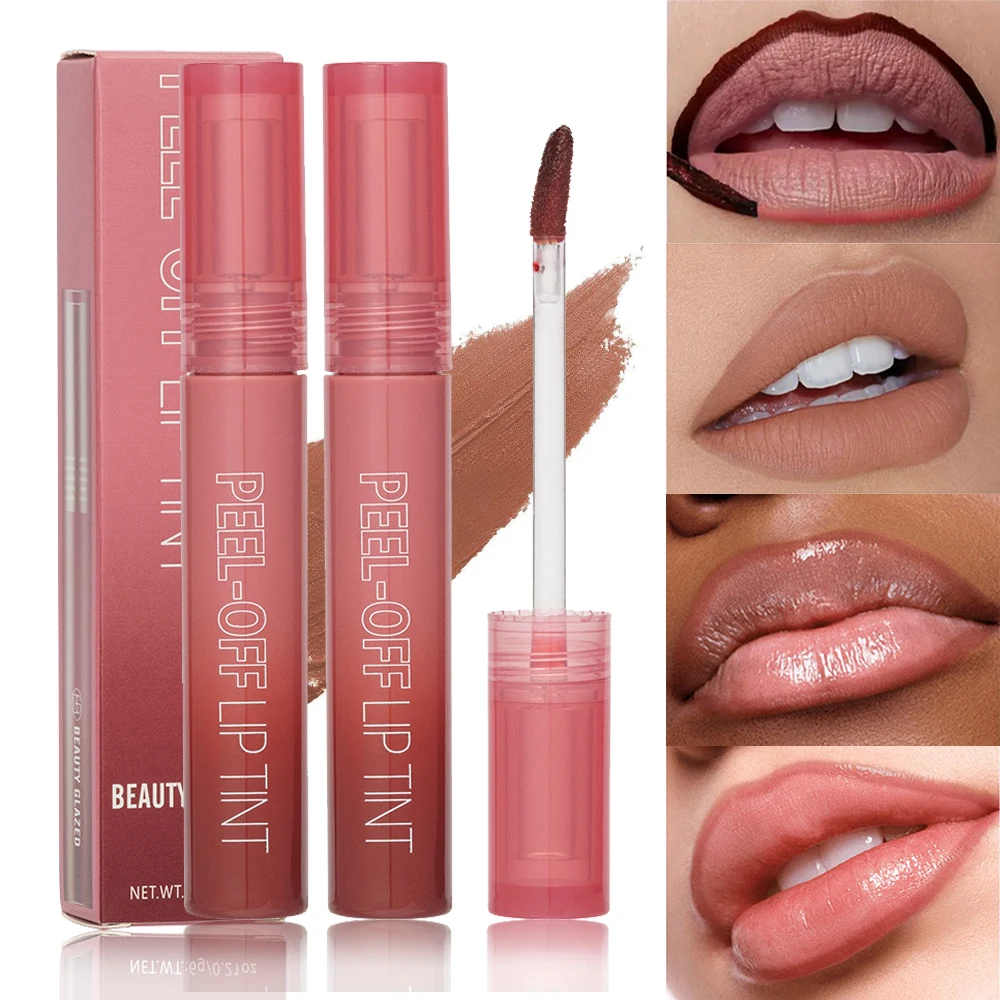 6 Color Peel Off Liquid Lipstick Waterproof Long Lasting Tear Lip Makeup Women Sexy