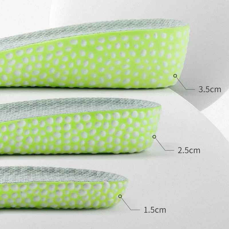 Quality Boots Sneakers Shock Absorption Insoles Feet Height Increase Shoes Insole 1.5cm/2.5cm/3.5cm Growing Shoe Pads 1Pair shoe insoles sport insoles sport orthopedic insoles sports insoles