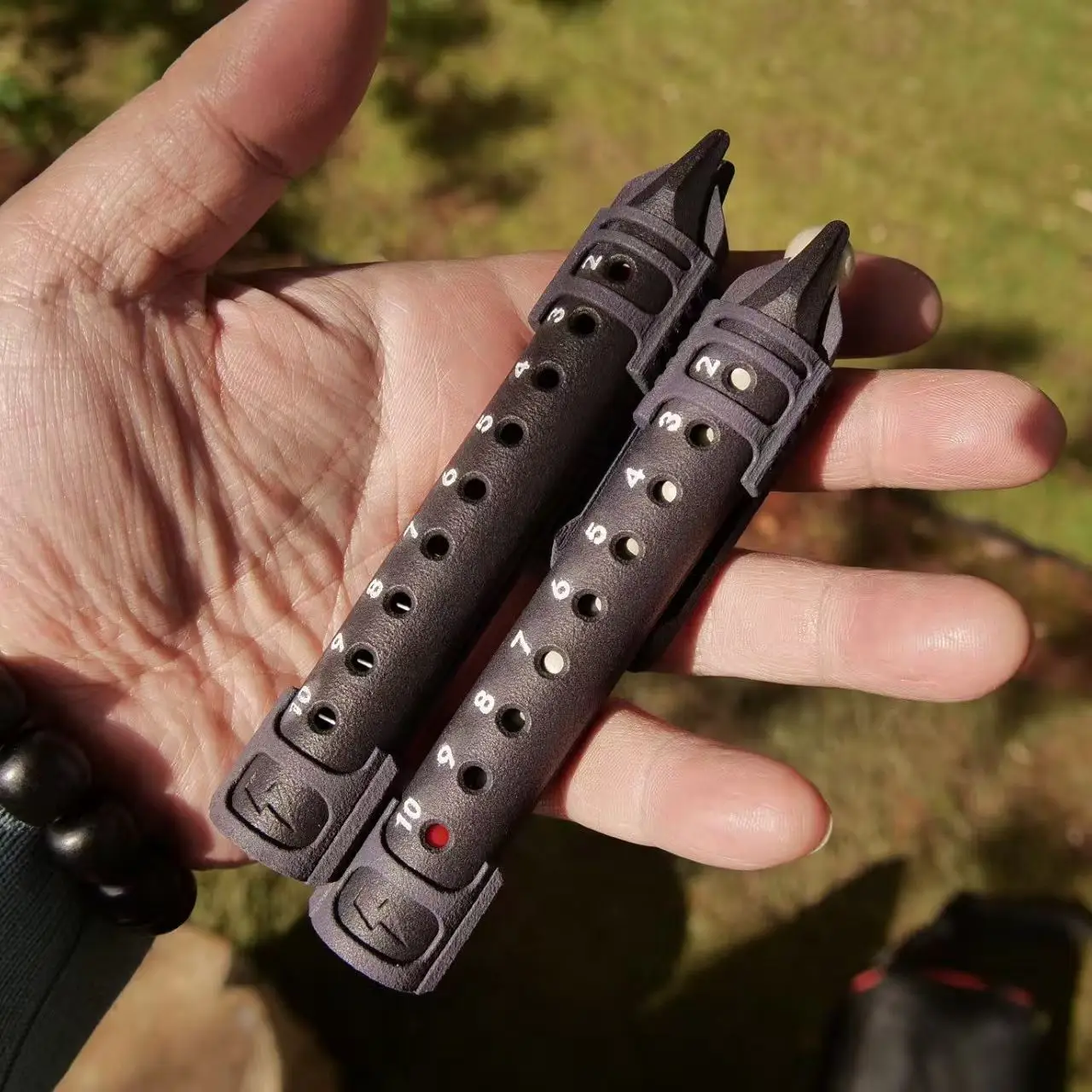 Tir rapide en plein air double mode 10mm portable argile granulés magazine fronde magazine argile granulés clip fronde clip