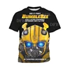 Transformers Bumblebee 3D printed children's T-shirt summer new short sleeved handsome boy short sleeved 3-13 years old 3