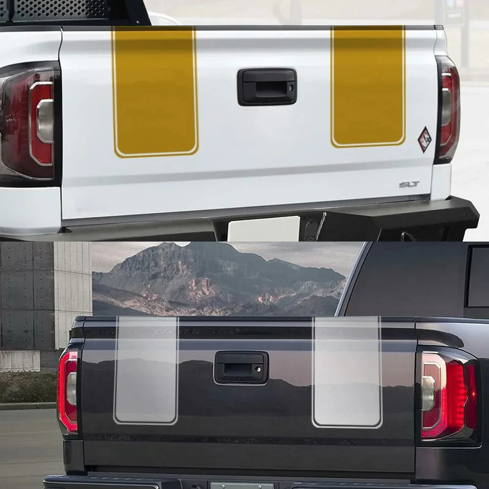 

Наклейки на капот двигателя для пикапа, задняя дверь грузовика для GMC Sierra 1500, 2500, 3500, фотопокрытие, виниловая пленка, автомобильные аксессуары
