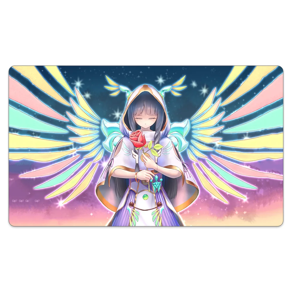 

Diviner of the Herald GameMat Compatible for Standard Sized Playmat Trading Card Game Natural Rubber Big Mouse Mat+Portable Bag