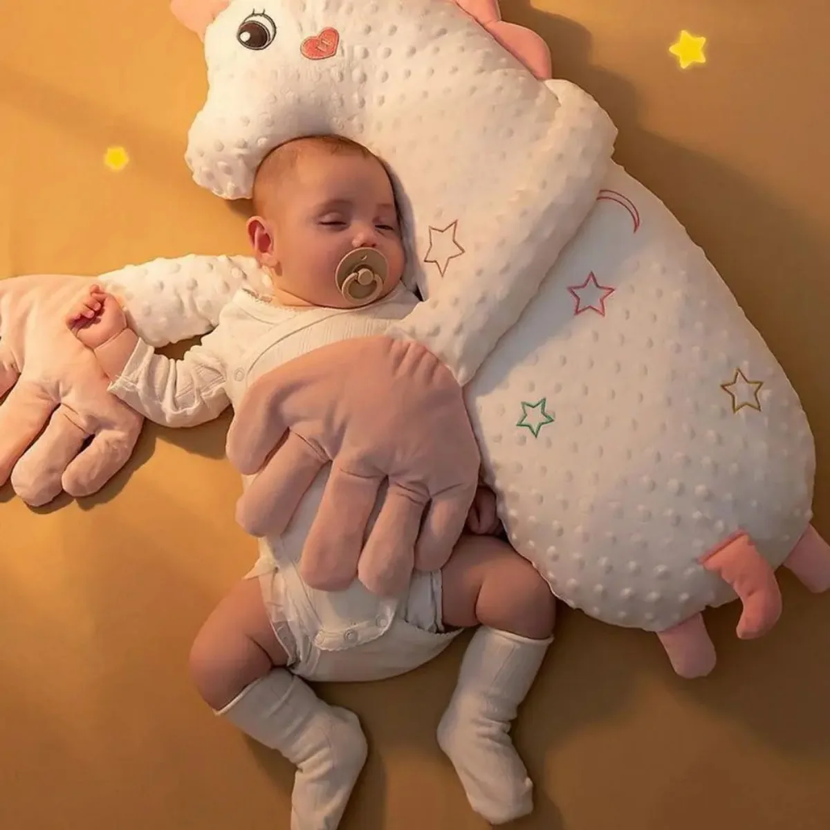 Baby Sleeping Patting Doll Pillow Soothing Electric Palm Baby Pillows Newborn Protector Sleep Nursing Pillow Animals Calming Toy 5
