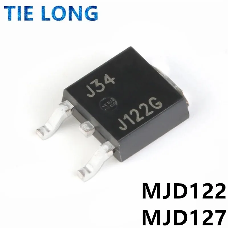 10 шт./лот Новый MJD122G MJD122T4G J122G TIP122 MJD127G MJD127T4G J127G TIP127 TO-252 дополнительный силовой транзистор Дарлингтона 10 шт./лот Новый MJD122G MJD122T4G J122G TIP122 MJD127G MJD127T4G J127G TIP127 TO-252 дополнительный силовой транзистор Дарлингтона