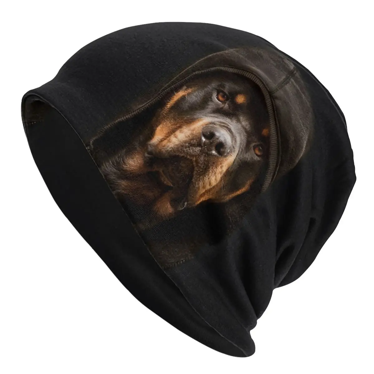 

Rottweiler Mix Dogs Fashion Thin Bonnet For Men Women Skullies Beanies Ski Caps