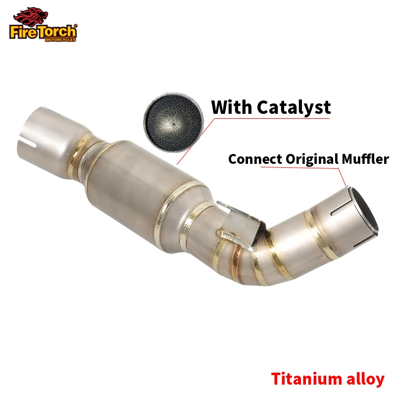 Scarico Slip-On Per Benelli Leoncino 500 E Trail BJ500 - Tubo Di Collegamento Per Moto - Foto 1