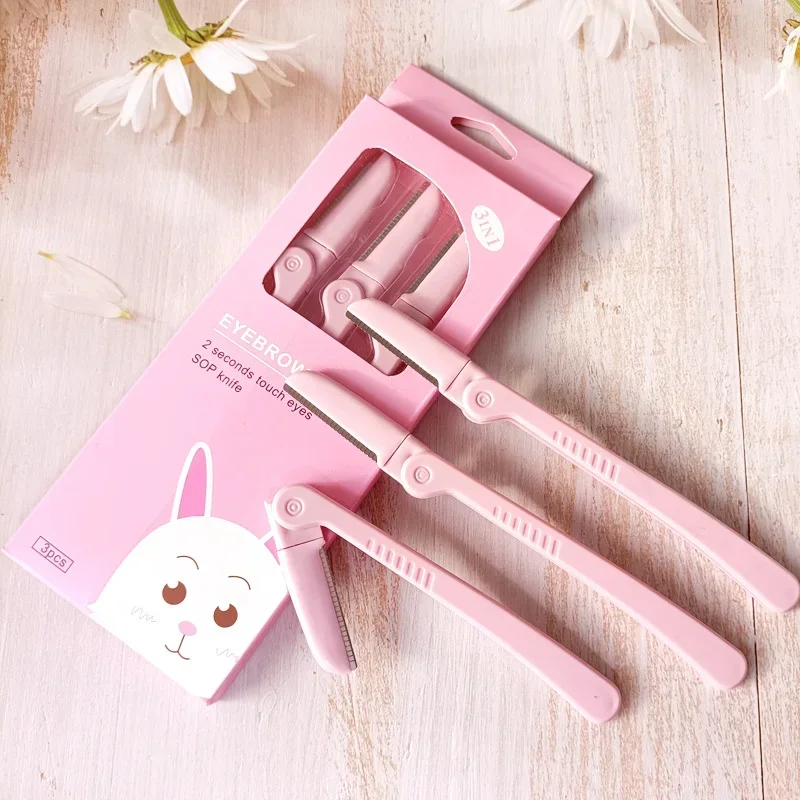 Women Face Care Hair Removal Tool Makeup Shaver Knife Eyebrow Trimmer Safe Shaving Rezors (3pcs/lot) for eyebrow trimmer set,eyebrow trimmer,eyebrow razor set,eyebrow razor,eyebrow trimmer blade