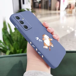 Sleep Tiger Cat Phone Case Cover - Whimsical and Protective Design for Samsung A05 (Light Blue)