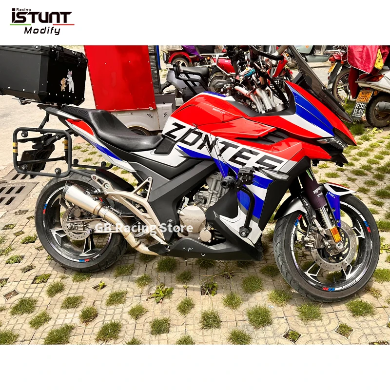 Motorcycle Exhaust System Escape Modify Front Link Pipe Connecting 51mm Muffler For ZONTES ZT310R 310R ZT310T ZT310X 2018-2022 - Image 5